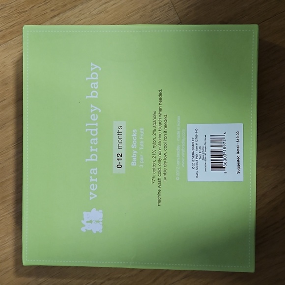 VERA Bradley baby socks - Picture 2 of 2